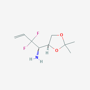 (1S)-1-[(4S)-2,2-dimethyl-1,3-dioxolan-4-yl]-2,2-difluorobut-3-en-1-amine