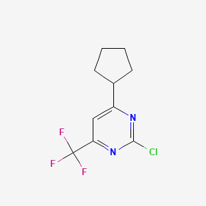 2-Chloro-4-cyclopentyl-6-(trifluoromethyl)pyrimidine