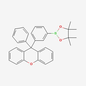 4,4,5,5-Tetramethyl-2-(3-(9-phenyl-9H-xanthen-9-yl)phenyl)-1,3,2-dioxaborolane