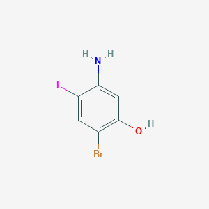 5-Amino-2-bromo-4-iodophenol