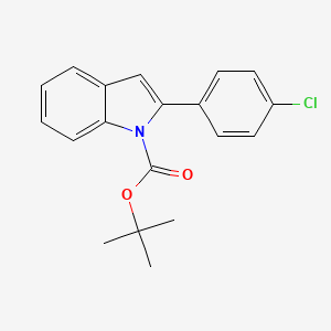 tert-Butyl 2-(4-chlorophenyl)-1H-indole-1-carboxylate