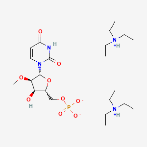 [(2R,3R,4R,5R)-5-(2,4-dioxopyrimidin-1-yl)-3-hydroxy-4-methoxyoxolan-2-yl]methyl phosphate;triethylazanium