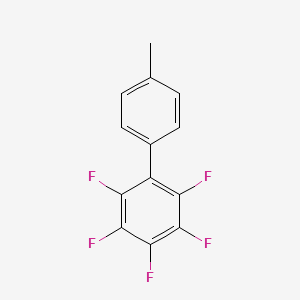 molecular formula C13H7F5 B12843311 2,3,4,5,6-Pentafluoro-4'-methyl-1,1'-biphenyl CAS No. 14621-04-6