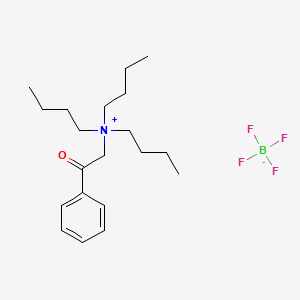 molecular formula C20H34BF4NO B12843332 N,N,N-Tributyl-N-phenacyl ammonium tetrafluoroborate CAS No. 214074-74-5