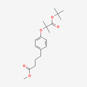 4-[4-(1-Tert-butoxycarbonyl-1-methyl-ethoxy)-phenyl]-butyric acid methyl ester