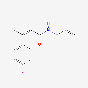 2-Butenamide, 3-(4-fluorophenyl)-2-methyl-N-2-propenyl-, (Z)-