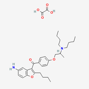 (5-Amino-2-butylbenzofuran-3-yl)(4-(2-(dibutylamino)propoxy)phenyl)methanone oxalate