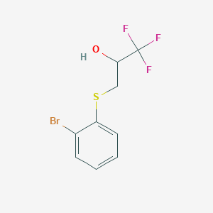 3-(2-Bromo-phenylsulfanyl)-1,1,1-trifluoro-propan-2-OL