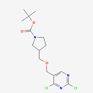 tert-Butyl 3-(((2,4-dichloropyrimidin-5-yl)methoxy)methyl)pyrrolidine-1-carboxylate