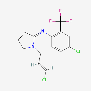 Pyrrolidine, 1-(3-chloro-2-propenyl)-2-((4-chloro-2-(trifluoromethyl)phenyl)imino)-