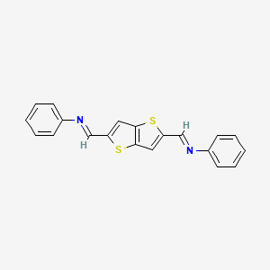 1,1'-(Thieno[3,2-b]thiophene-2,5-diyl)bis(N-phenylmethanimine)