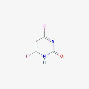 molecular formula C4H2F2N2O B12843420 4,6-Difluoro-2(1H)-pyrimidinone 