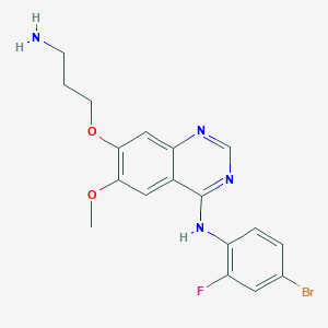 7-(3-Aminopropoxy)-N-(4-bromo-2-fluorophenyl)-6-methoxyquinazolin-4-amine