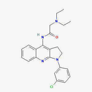 N-(1-(3-Chlorophenyl)-2,3-dihydro-1H-pyrrolo[2,3-b]quinolin-4-yl)-2-(diethylamino)acetamide