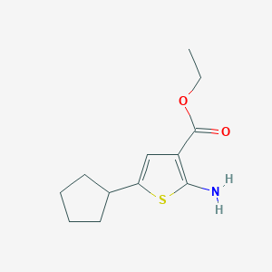 Ethyl 2-amino-5-cyclopentylthiophene-3-carboxylate