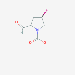 tert-Butyl (4R)-4-fluoro-2-formylpyrrolidine-1-carboxylate