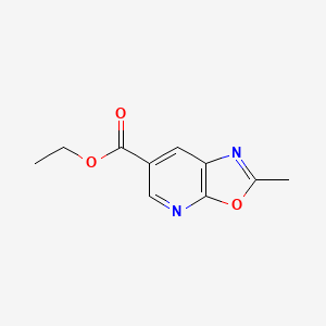 molecular formula C10H10N2O3 B12843499 Ethyl 2-methyloxazolo[5,4-b]pyridine-6-carboxylate 