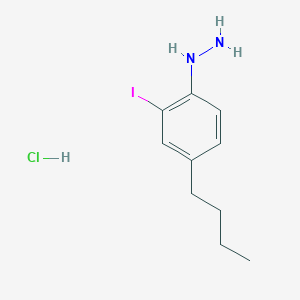 B1284353 1-(4-Butyl-2-iodophenyl)hydrazine hydrochloride CAS No. 1049736-51-7