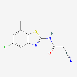 N-(5-Chloro-7-methyl-1,3-benzothiazol-2-yl)-2-cyanoacetamide