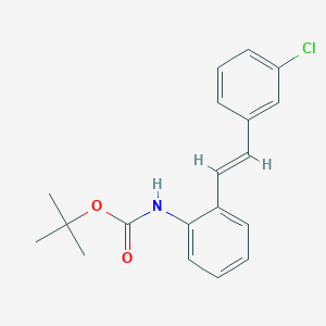 molecular formula C19H20ClNO2 B12843575 tert-Butyl (E)-(2-(3-chlorostyryl)phenyl)carbamate 