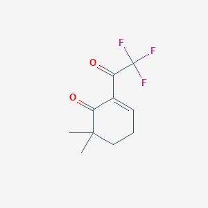 molecular formula C10H11F3O2 B12843577 6,6-Dimethyl-2-(Trifluoroacetyl)-2-Cyclohexen-1-One 