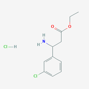 molecular formula C11H15Cl2NO2 B1284360 3-氨基-3-(3-氯苯基)丙酸乙酯盐酸盐 CAS No. 188815-45-4
