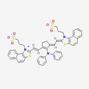 3-{2-[2-(2-(Diphenylamino)-3-{2-[1-(3-sulfonatopropyl)naphtho[1,2-d][1,3]thiazol-1-ium-2-yl]ethenyl}-2-cyclopenten-1-ylidene)ethylidene]naphtho[1,2-d][1,3]thiazol-1-yl}-1-propanesulfonate