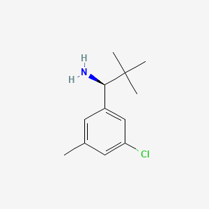 (S)-1-(3-chloro-5-methylphenyl)-2,2-dimethylpropan-1-amine