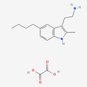 molecular formula C17H24N2O4 B1284365 2-(5-Butyl-2-methyl-1H-indol-3-YL)ethanamine oxalate 