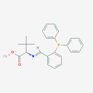 Cesium (S,E)-2-((2-(diphenylphosphanyl)benzylidene)amino)-3,3-dimethylbutanoate