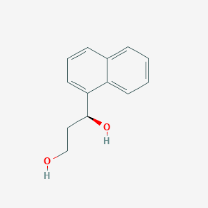 molecular formula C13H14O2 B12843671 (S)-1-(Naphthalen-1-yl)propane-1,3-diol 