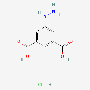 molecular formula C8H9ClN2O4 B1284368 5-肼基邻苯二甲酸盐酸 CAS No. 873773-66-1