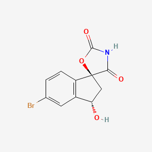 (1S,3S)-5-Bromo-3-hydroxy-2,3-dihydrospiro[indene-1,5'-oxazolidine]-2',4'-dione