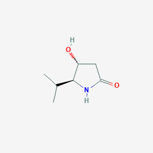 rel-(4R,5S)-4-Hydroxy-5-isopropylpyrrolidin-2-one