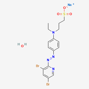 4-(3,5-Dibromo-2-pyridylazo)-N-ethyl-N-(3-sulfo-propyl)aniline sodium salt monohydrate