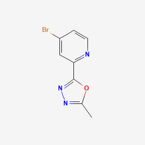 2-(4-Bromopyridin-2-yl)-5-methyl-1,3,4-oxadiazole