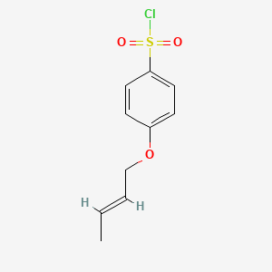 molecular formula C10H11ClO3S B12843768 4-(But-2-en-1-yloxy)benzenesulfonyl chloride 