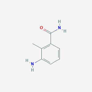 molecular formula C8H10N2O B1284377 3-Amino-2-methylbenzamide CAS No. 374889-30-2