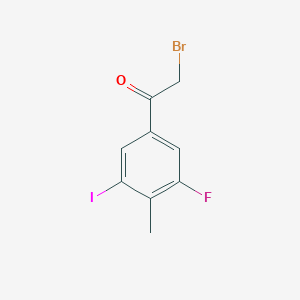 3-Fluoro-5-iodo-4-methylphenacyl bromide