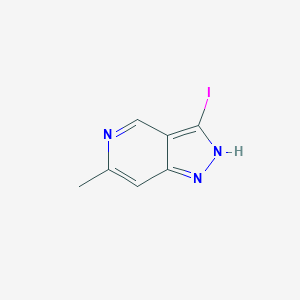 molecular formula C7H6IN3 B12843826 3-iodo-6-methyl-1H-pyrazolo[4,3-c]pyridine 