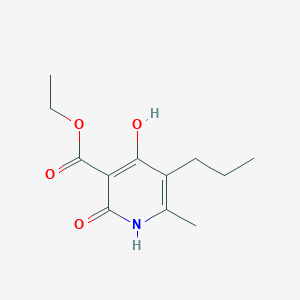 4-Hydroxy-5-propyl-6-methyl-2-oxo-1,2-dihydro-pyridine-3-carboxylic acid ethyl ester