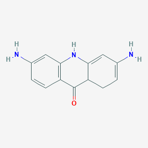 molecular formula C13H13N3O B12843845 3,6-Diamino-8,10-dihydroacridin-9(8aH)-one 