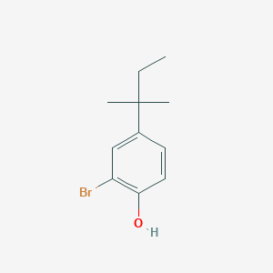 molecular formula C11H15BrO B1284385 2-Bromo-4-(2-methylbutan-2-yl)phenol CAS No. 18966-64-8