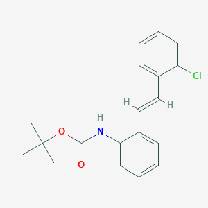 molecular formula C19H20ClNO2 B12843853 tert-Butyl (E)-(2-(2-chlorostyryl)phenyl)carbamate 