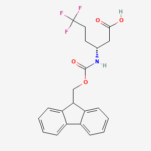 (R)-3-((((9H-Fluoren-9-yl)methoxy)carbonyl)amino)-6,6,6-trifluorohexanoic acid