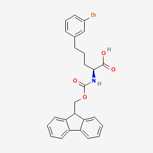 (S)-2-((((9H-Fluoren-9-yl)methoxy)carbonyl)amino)-5-(3-bromophenyl)pentanoic acid