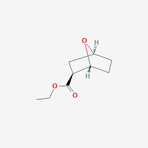 molecular formula C9H14O3 B12843892 (1R,2S,4S)-ethyl 7-oxabicyclo[2.2.1]heptane-2-carboxylate 