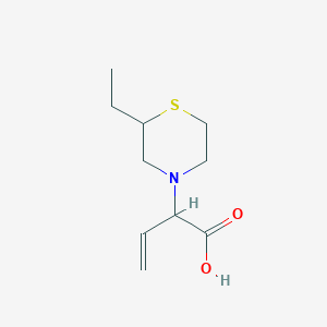 2-(2-Ethylthiomorpholin-4-yl)but-3-enoic acid