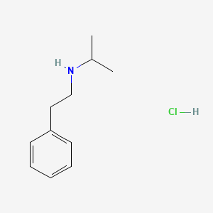molecular formula C11H18ClN B1284390 N-Isopropyl-N-phenethylamine hydrochloride CAS No. 38449-56-8