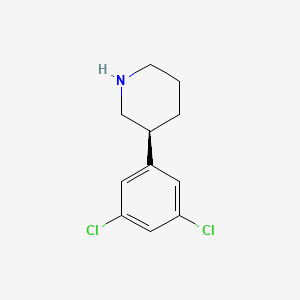 molecular formula C11H13Cl2N B12843915 (s)-3-(3,5-Dichlorophenyl)piperidine 